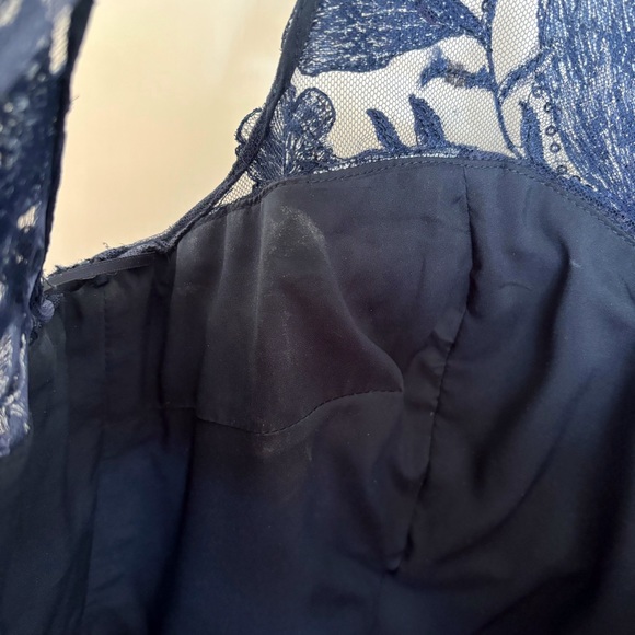 Rickie Freeman for Teri Jon Women's Dress, size 12, blue, floral, sequin - Picture 9 of 12